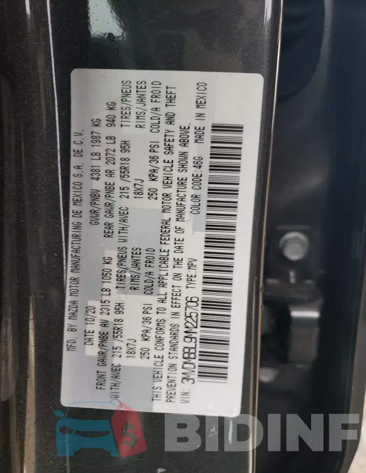 3MVDMBBL9MM225706 Photo# 13