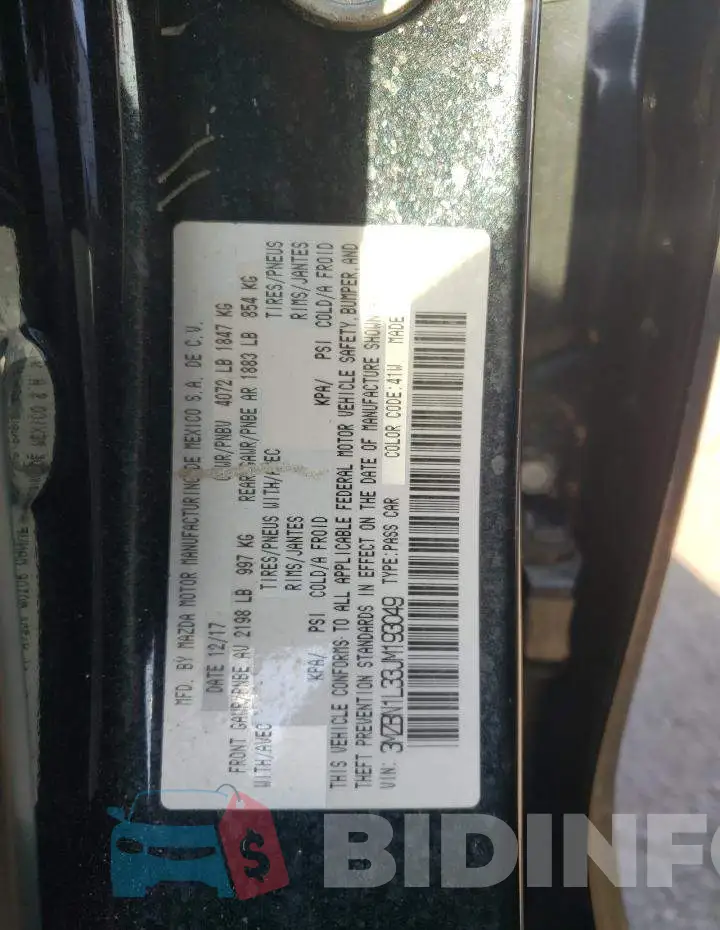 3MZBN1L33JM193049 Photo# 12