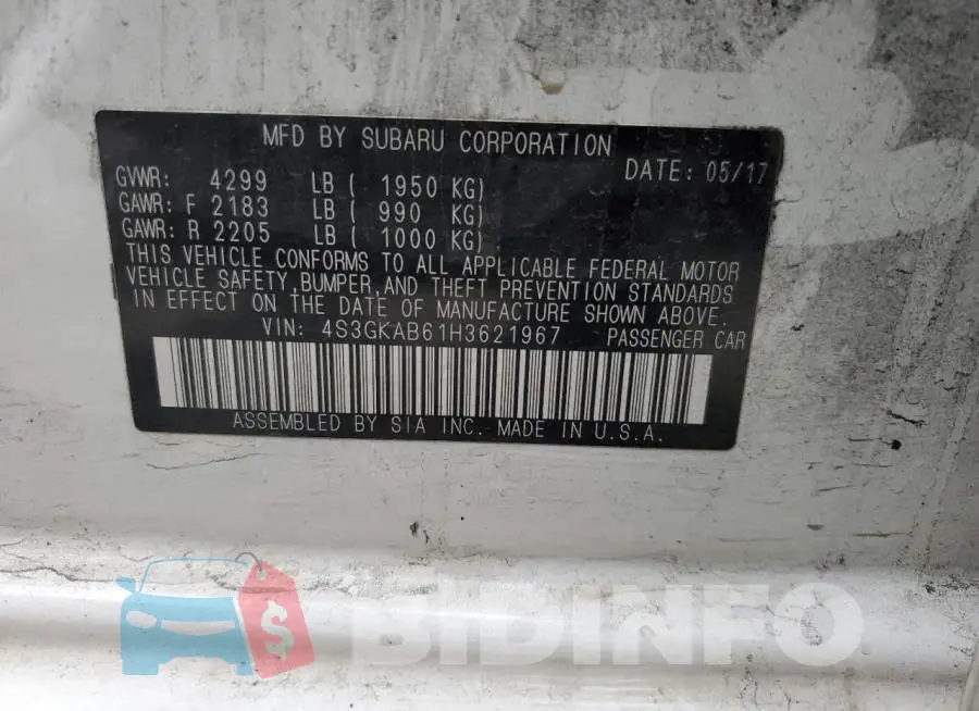 4S3GKAB61H3621967 Photo# 12