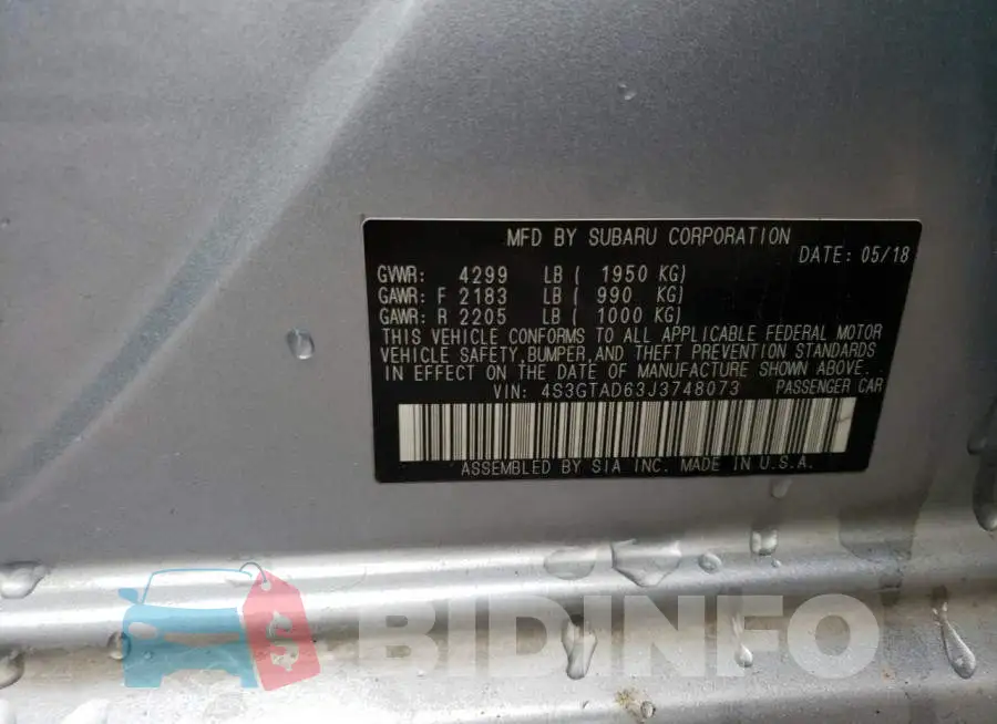 4S3GTAD63J3748073 Photo# 13