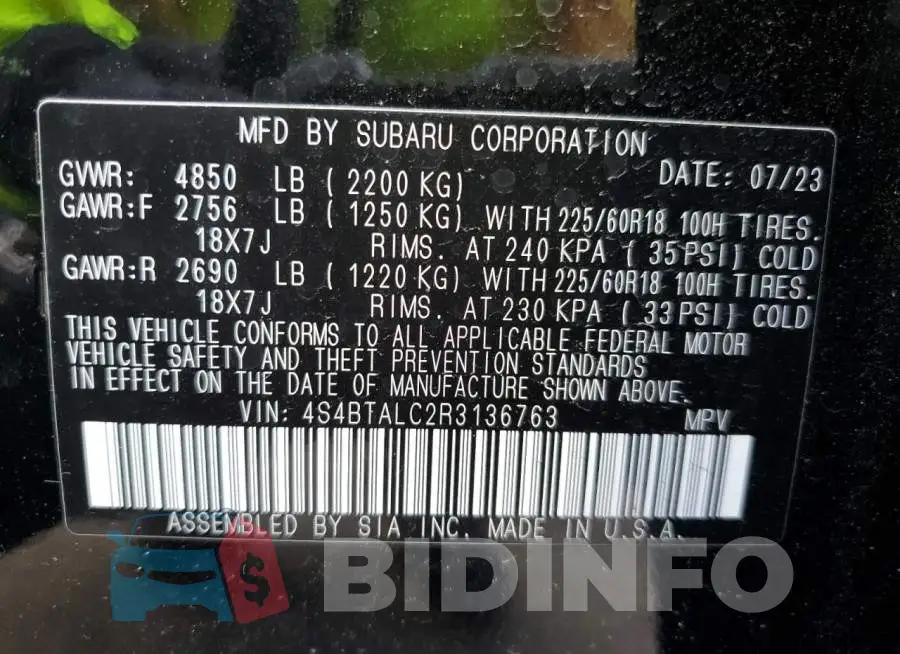 4S4BTALC2R3136763 Photo# 12