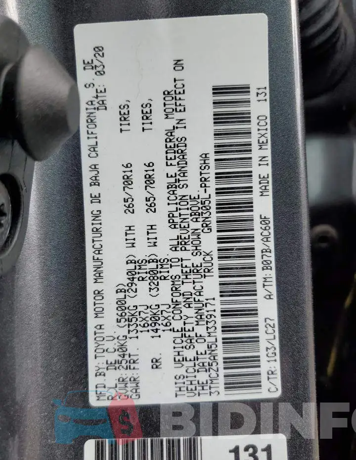 3TMCZ5AN5LM339171 Photo# 13
