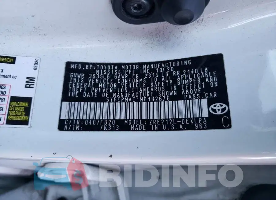 5YFEPMAE1MP182676 Photo# 12