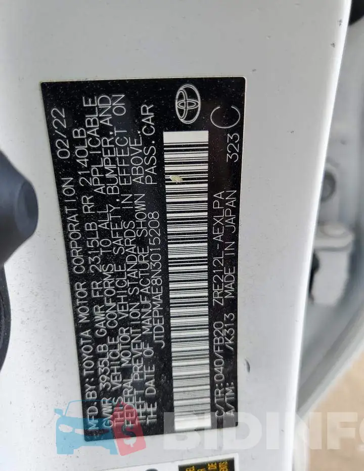 JTDEPMAE8N3015208 Photo# 13