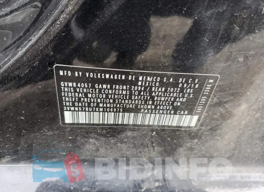 3VWN57BU7KM106975 Photo# 12