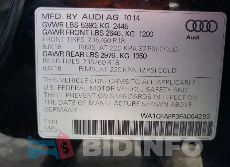 WA1CFAFP3FA064293 Photo# 12