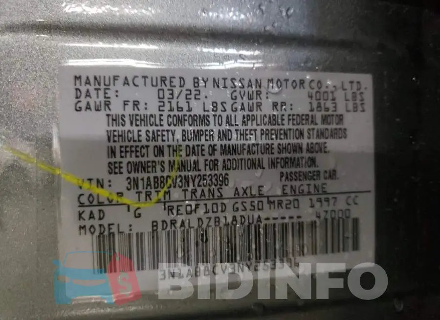 3N1AB8CV3NY253396 Photo# 13
