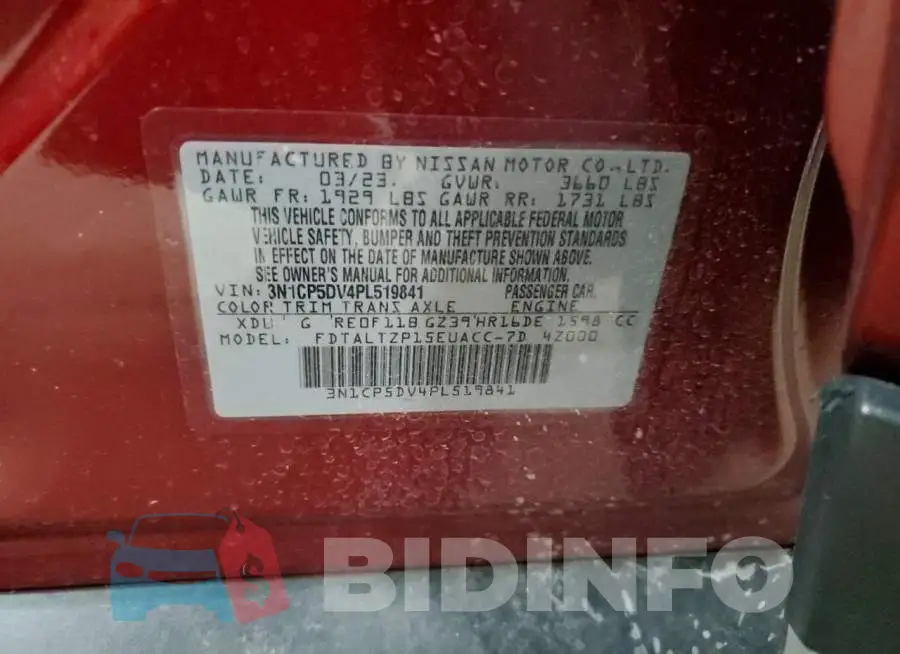 3N1CP5DV4PL519841 Photo# 13