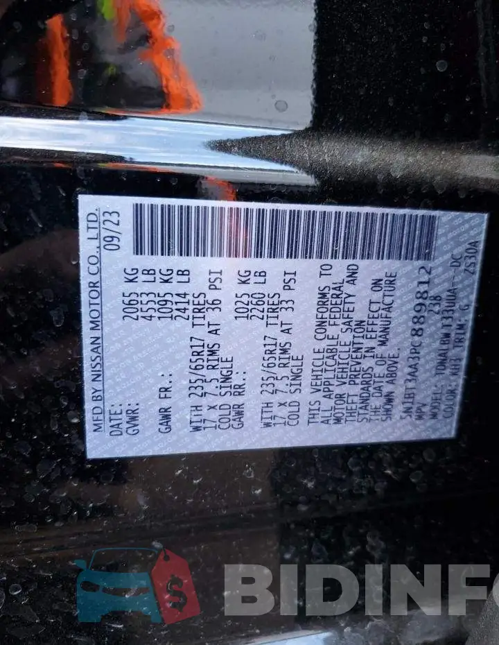 5N1BT3AA3PC889812 Photo# 13