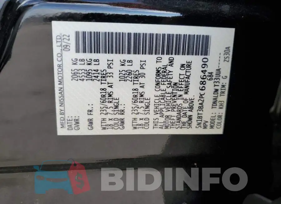 5N1BT3BA2PC686490 Photo# 13