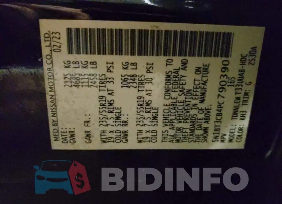 5N1BT3CB4PC790390 Photo# 14