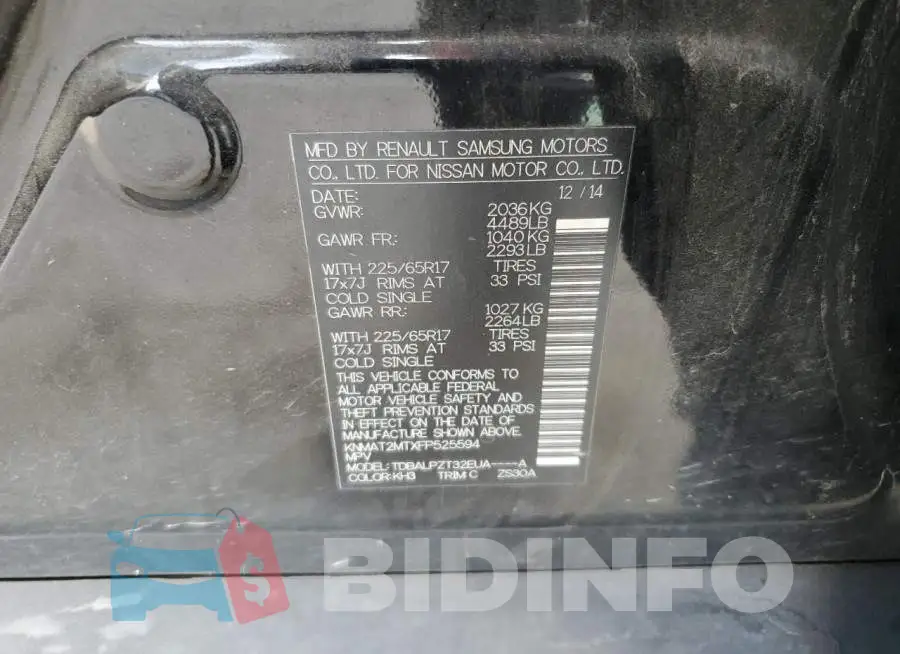 KNMAT2MTXFP525594 Photo# 13