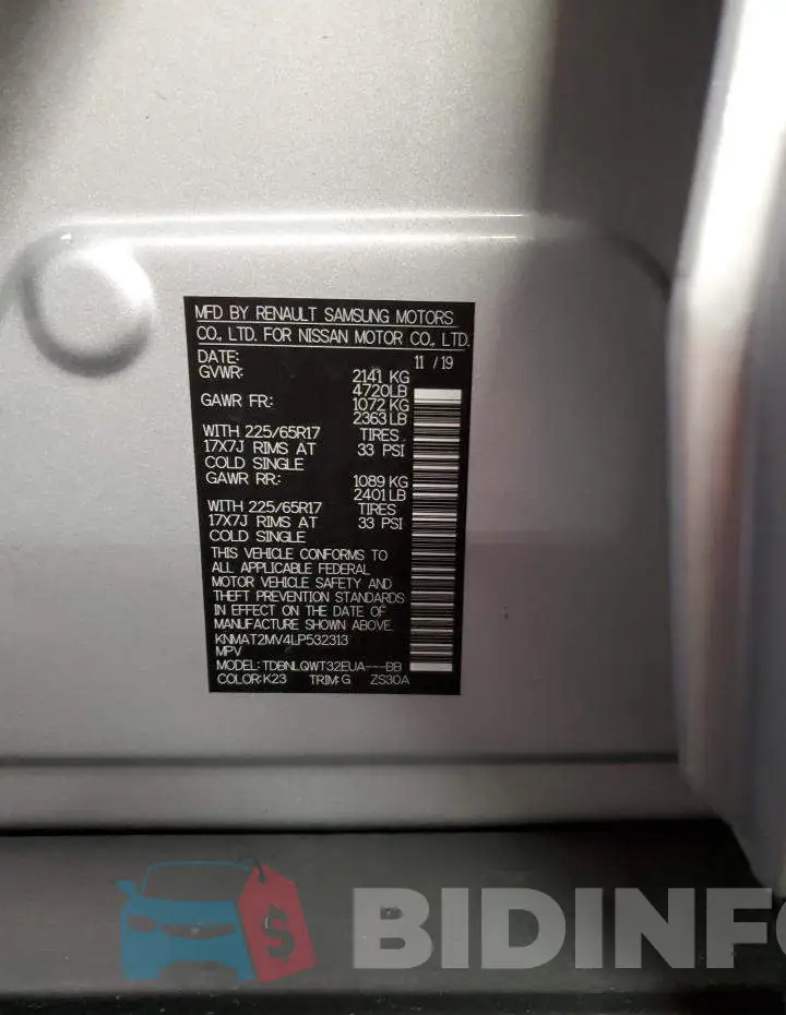 KNMAT2MV4LP532313 Photo# 13