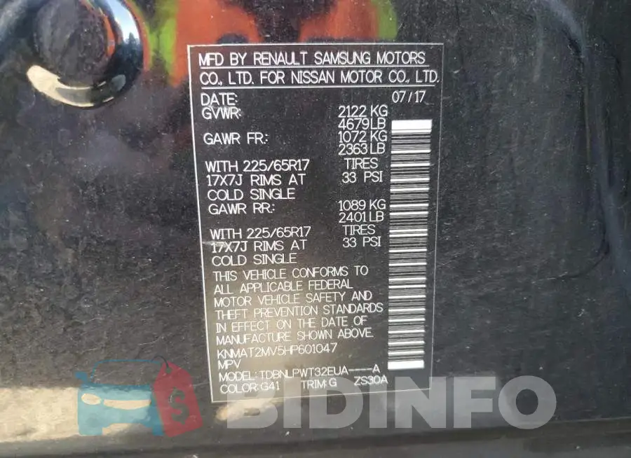 KNMAT2MV5HP601047 Photo# 13