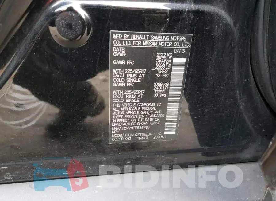 KNMAT2MV8FP586766 Photo# 13