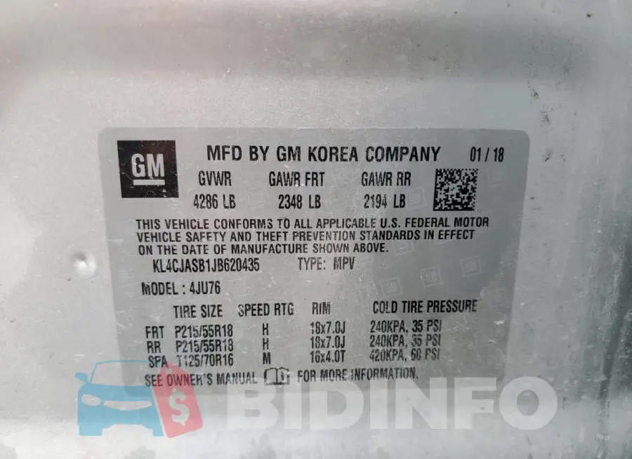 KL4CJASB1JB620435 Photo# 13