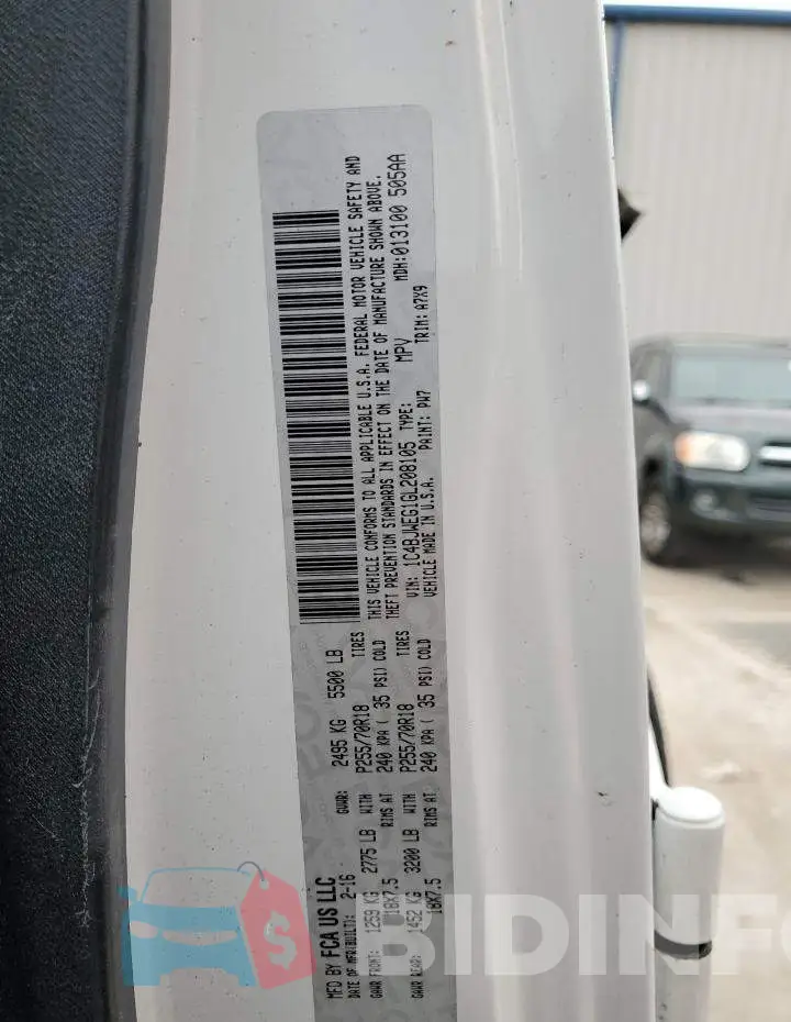 1C4BJWEG1GL208105 Photo# 13