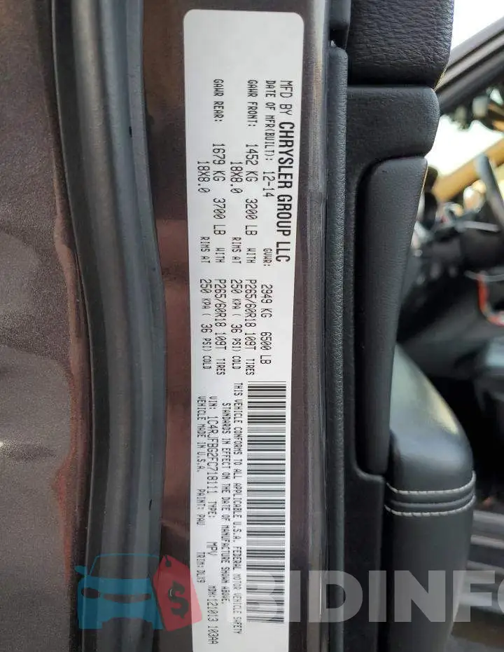 1C4RJFBG2FC718111 Photo# 12