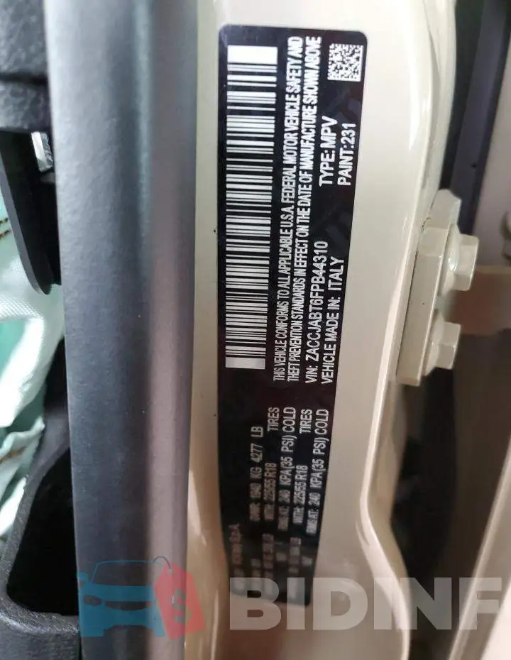 ZACCJABT6FPB44310 Photo# 12