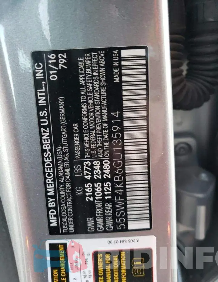 55SWF4KB6GU135914 Photo# 12