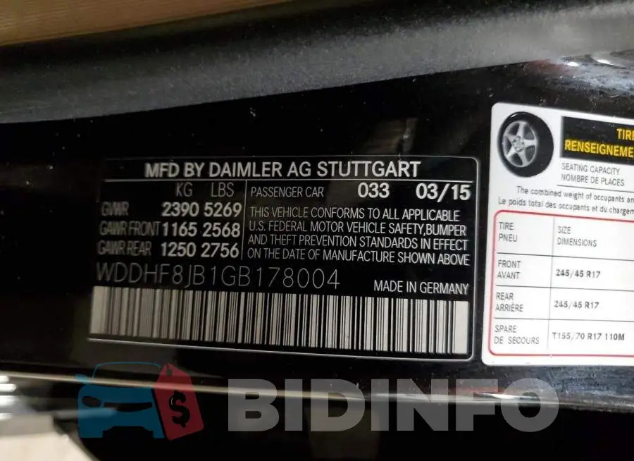 WDDHF8JB1GB178004 Photo# 12