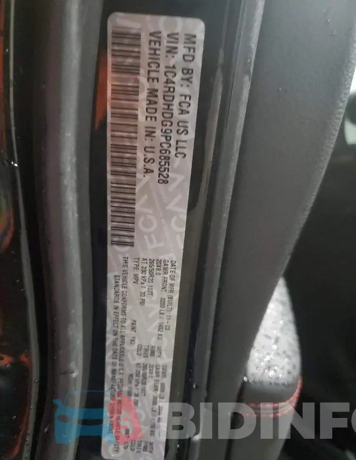 1C4RDHDG9PC685528 Photo# 13