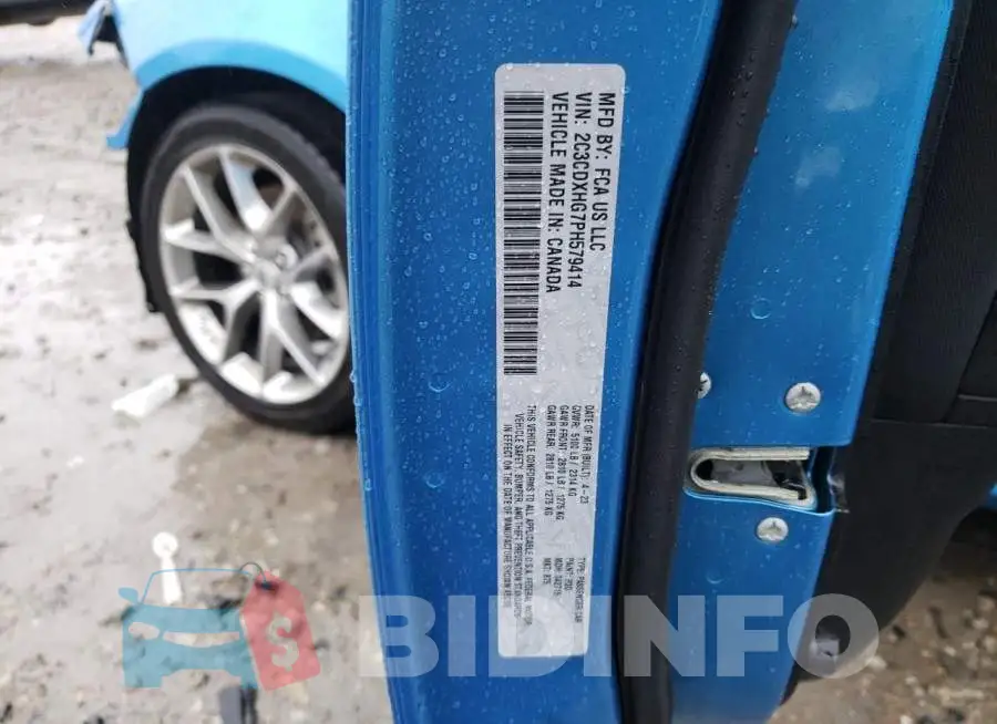 2C3CDXHG7PH579414 Photo# 12