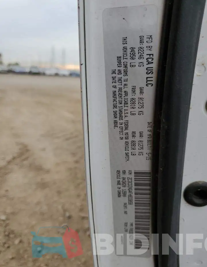 2C3CDZAG4FH833858 Photo# 12