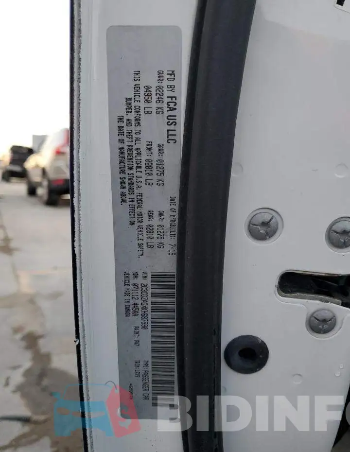 2C3CDZAGXKH687590 Photo# 12