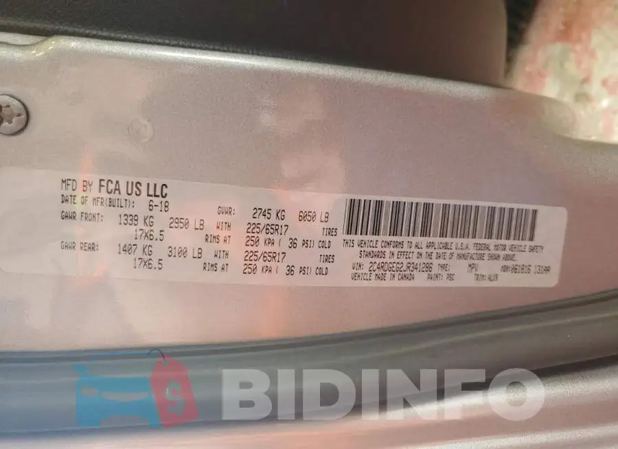 2C4RDGEG2JR341286 Photo# 13
