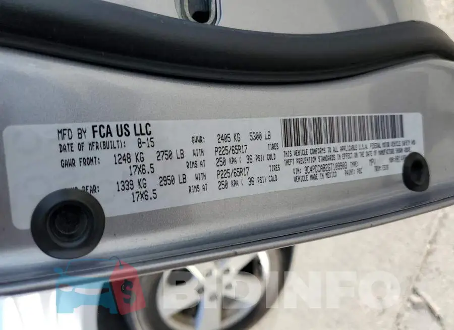3C4PDCAB2GT109903 Photo# 13