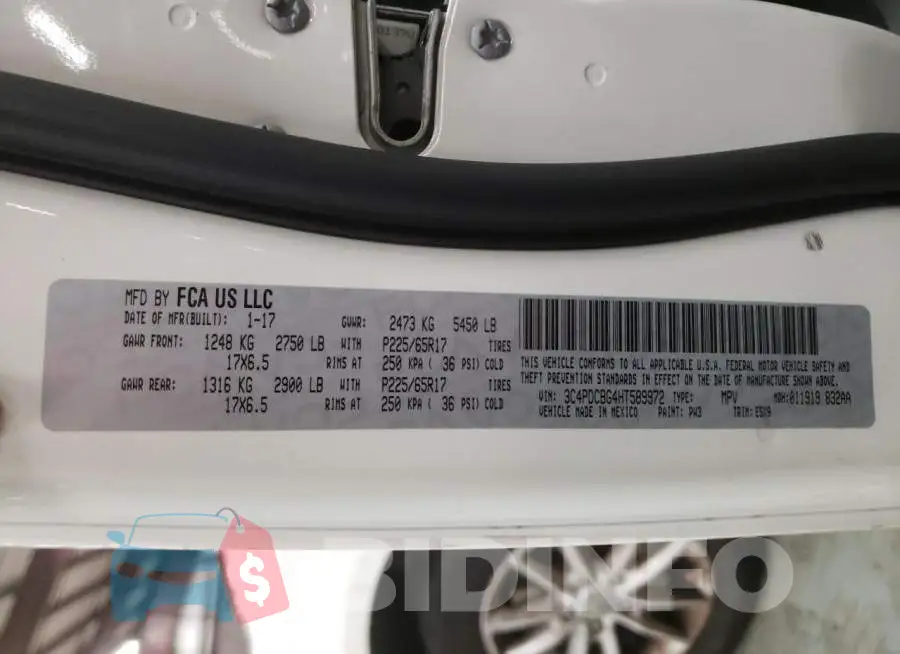 3C4PDCBG4HT589972 Photo# 13