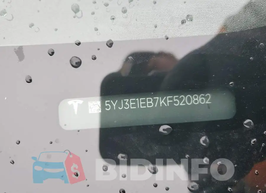 5YJ3E1EB7KF520862 Photo# 12