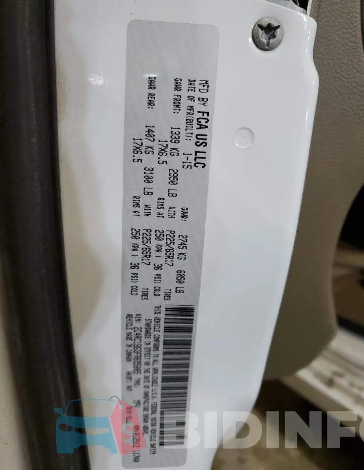 2C4RC1BG3FR695085 Photo# 13