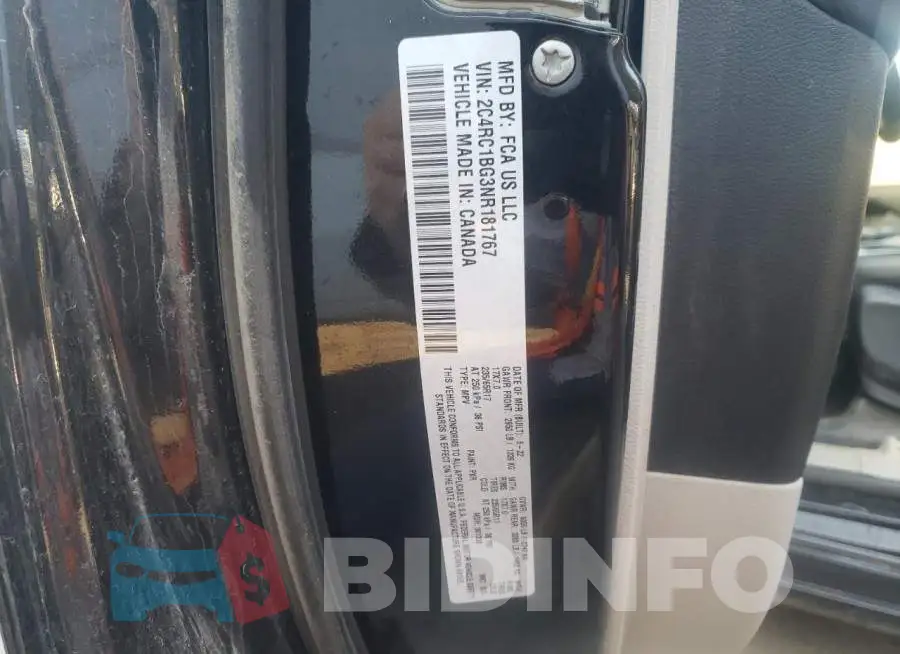 2C4RC1BG3NR181767 Photo# 14