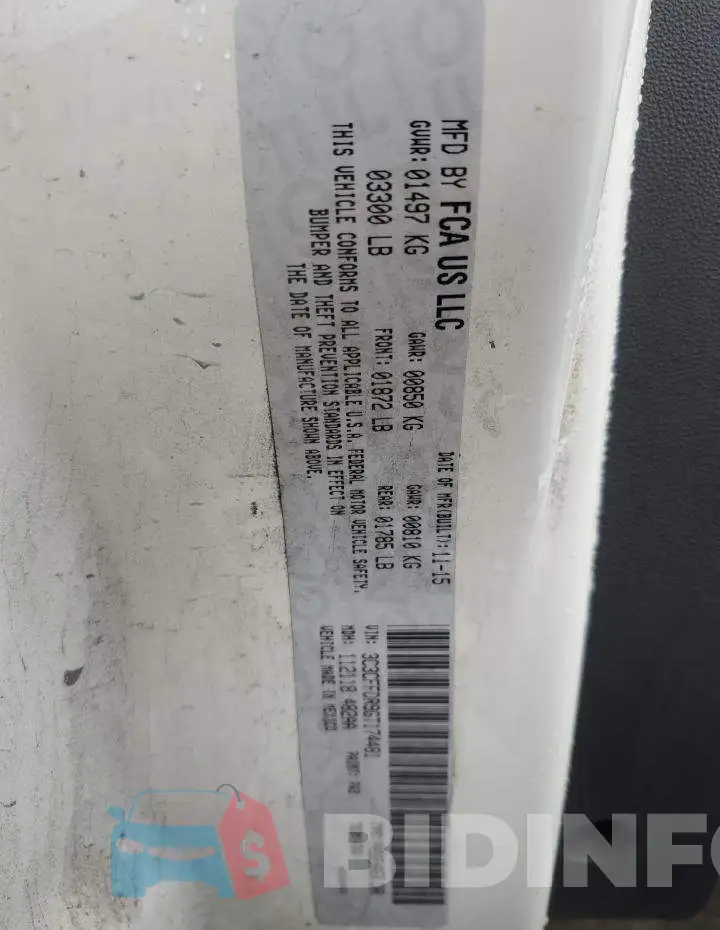 3C3CFFDR9GT174481 Photo# 12