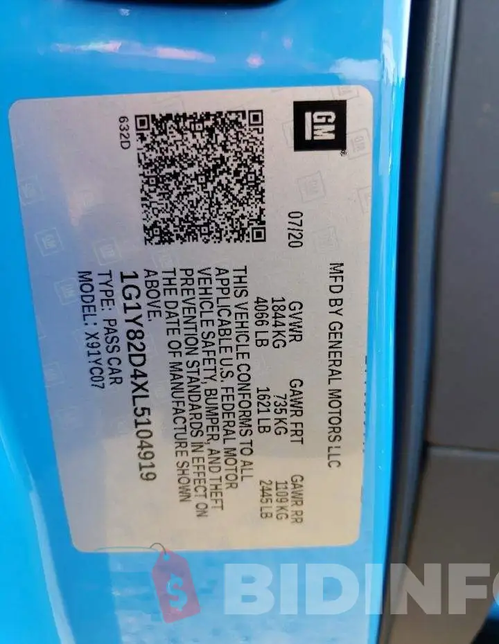 1G1Y82D4XL5104919 Photo# 13