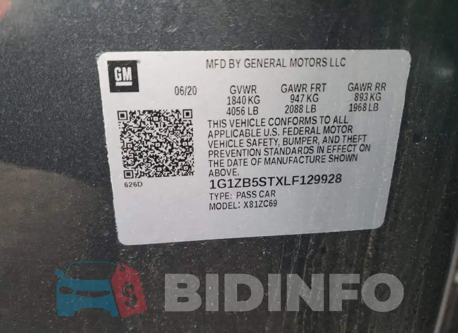 1G1ZB5STXLF129928 Photo# 12
