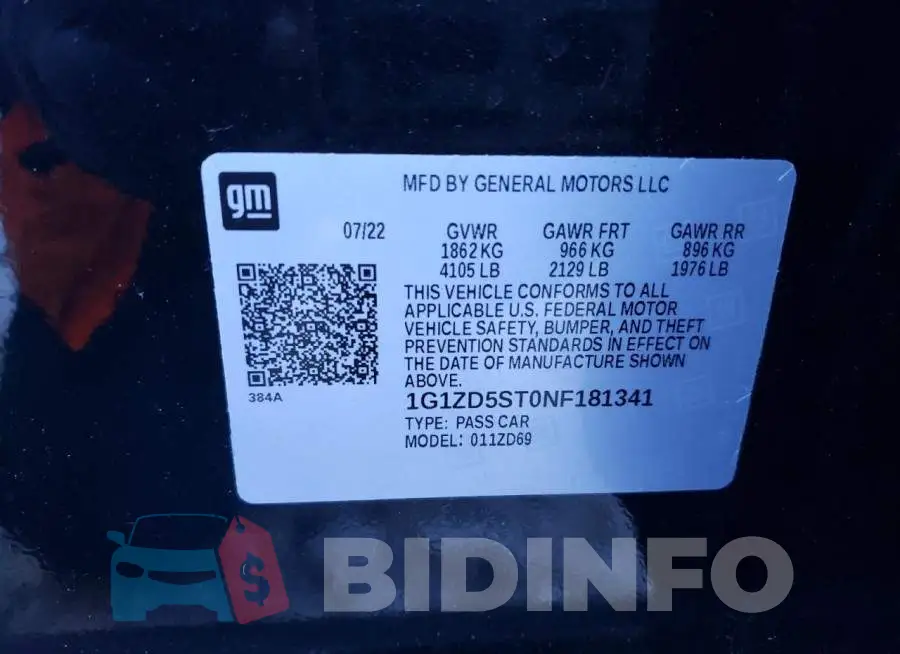 1G1ZD5ST0NF181341 Photo# 12