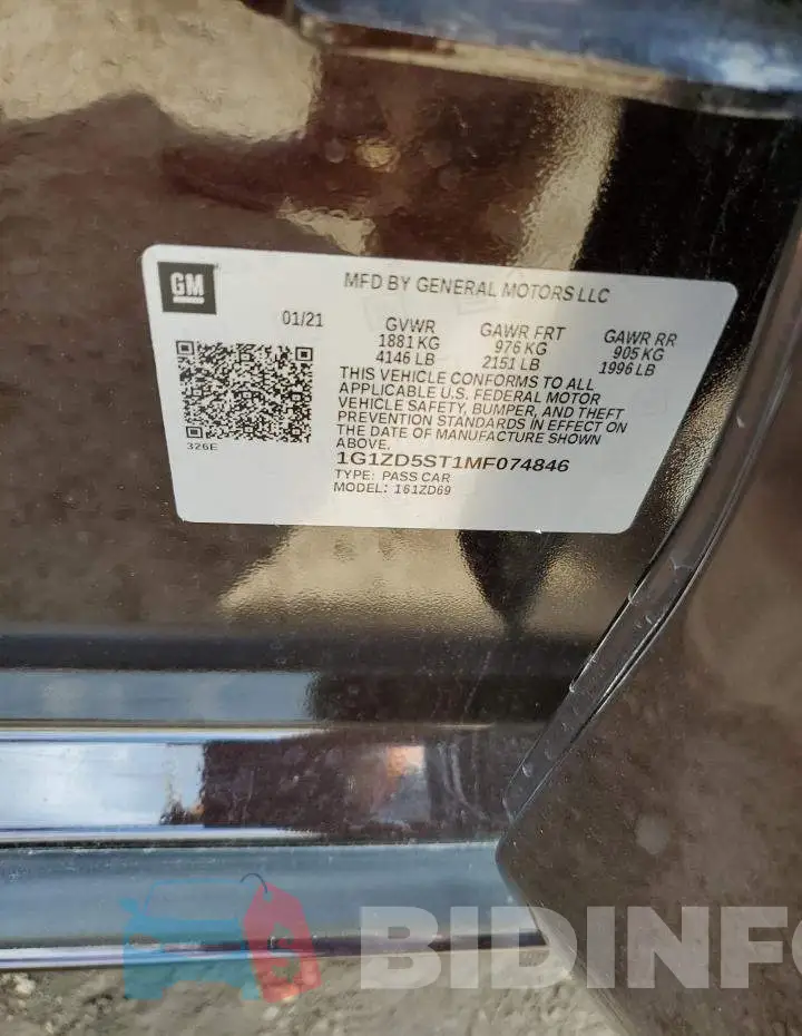 1G1ZD5ST1MF074846 Photo# 12