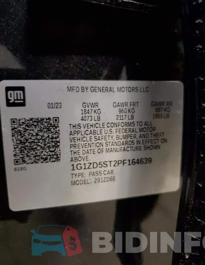 1G1ZD5ST2PF164639 Photo# 13