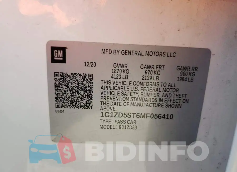 1G1ZD5ST6MF056410 Photo# 13