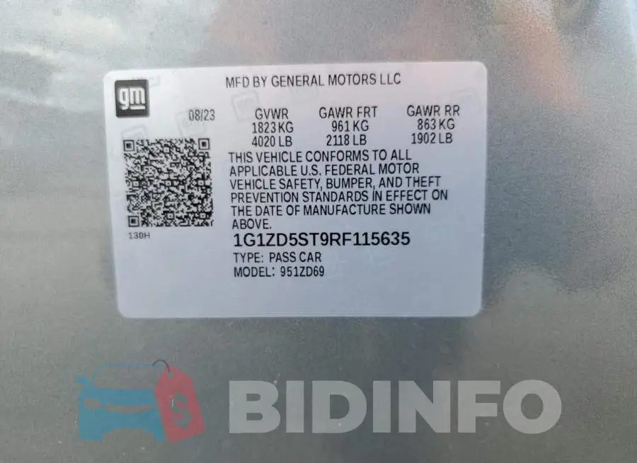 1G1ZD5ST9RF115635 Photo# 12