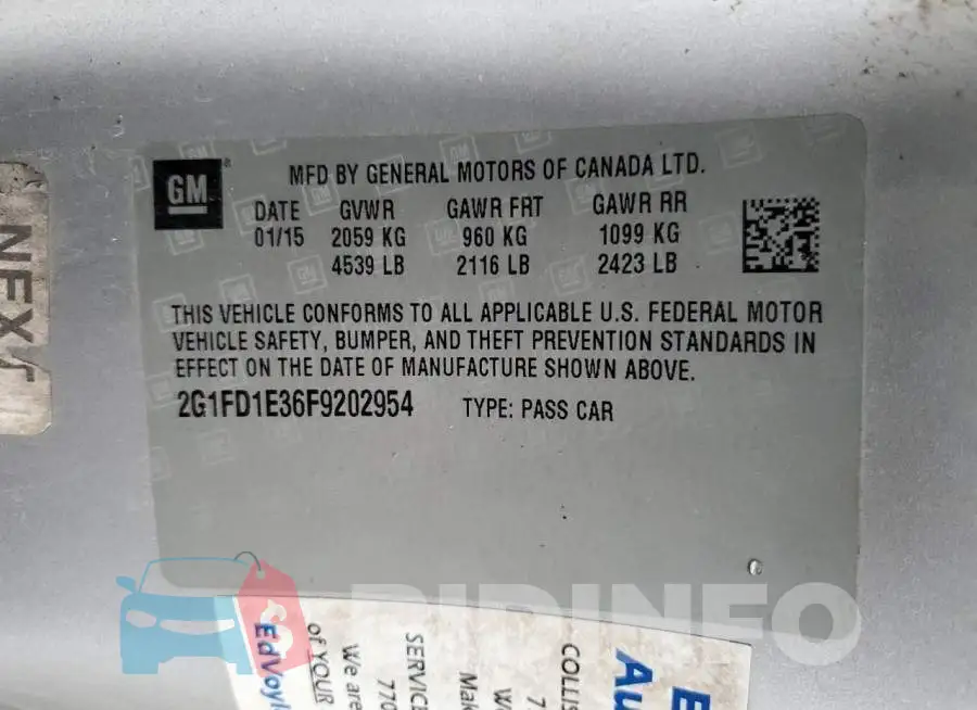 2G1FD1E36F9202954 Photo# 12