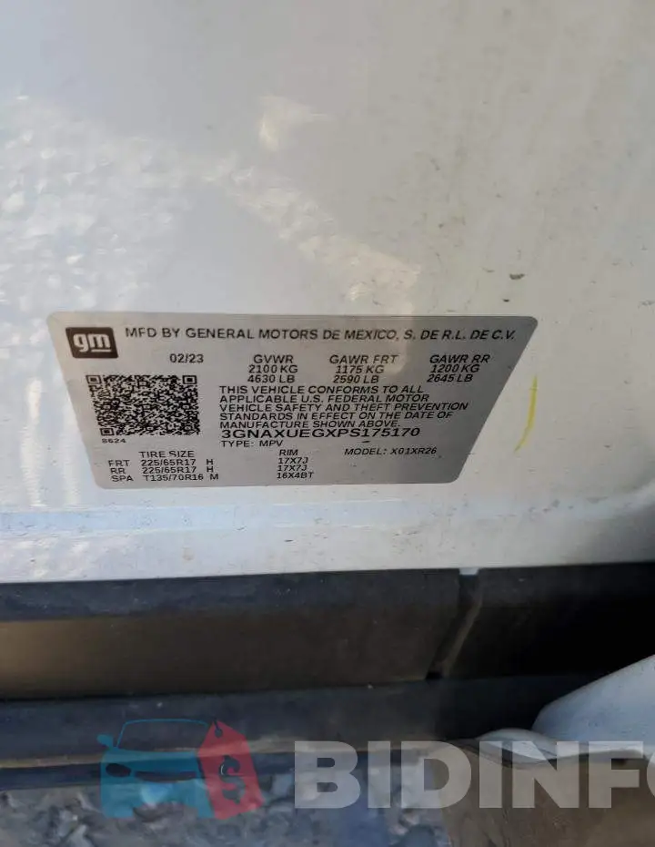 3GNAXUEGXPS175170 Photo# 14