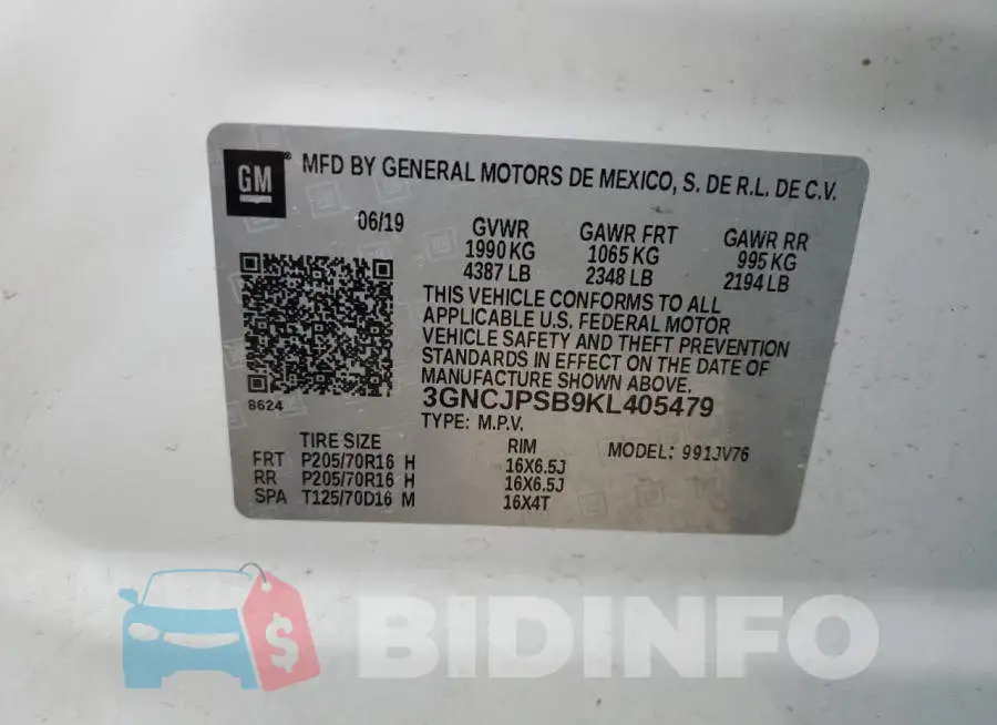 3GNCJPSB9KL405479 Photo# 12