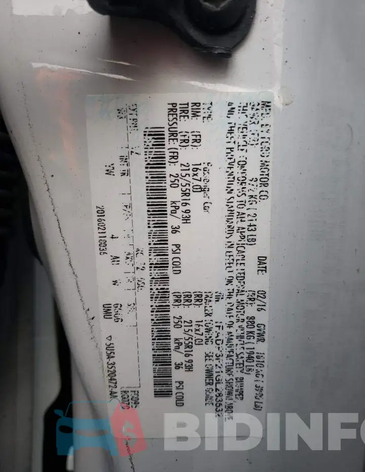 1FADP3F21GL283532 Photo# 12