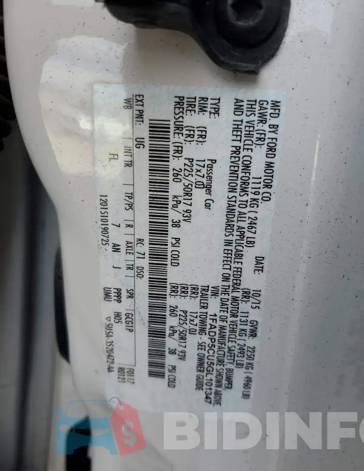 1FADP5CU5GL101347 Photo# 12
