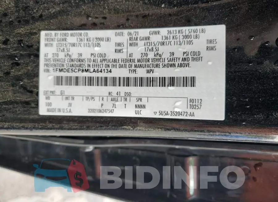 1FMDE5CP8MLA64134 Photo# 13