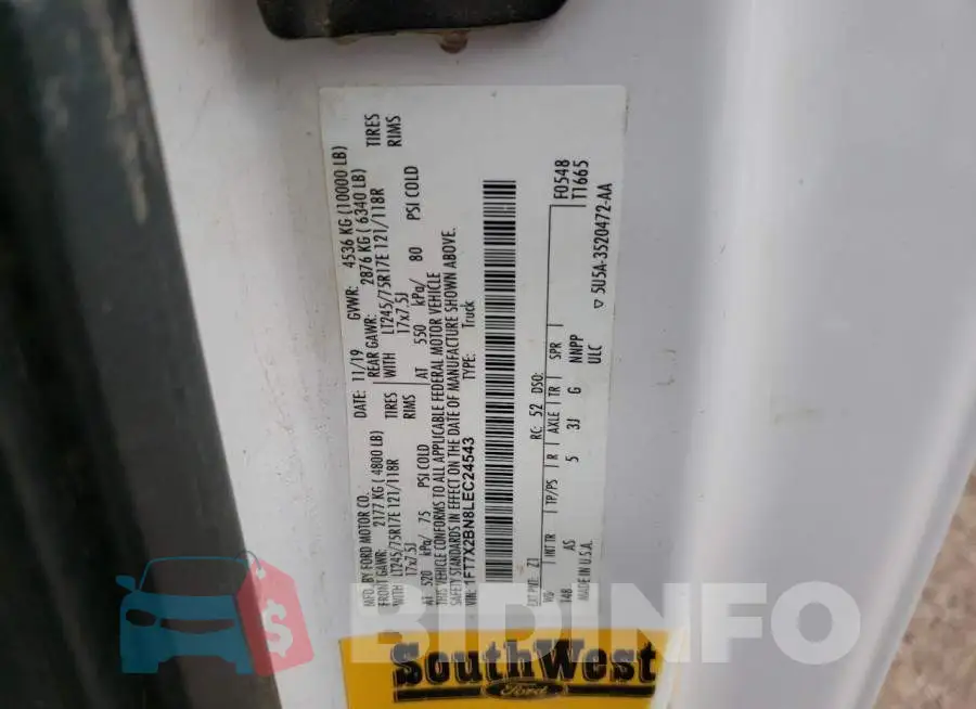 1FT7X2BN8LEC24543 Photo# 12